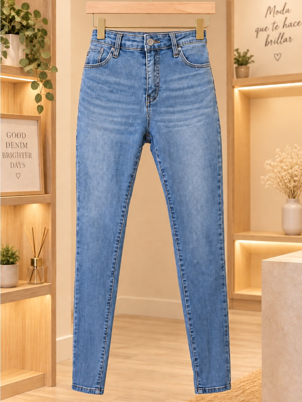 KanCan Light Blue High-Rise Skinny Jeans